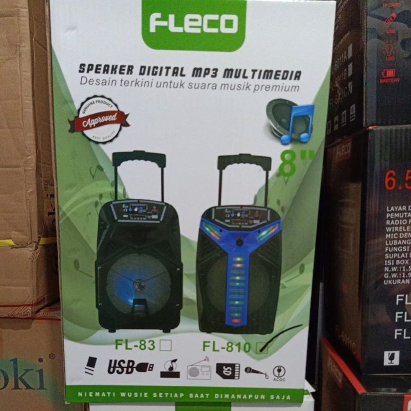 SPEAKER BLUETOOTH Speaker Music Speaker Speaker Karaoke Speaker Active FLECO FL-810