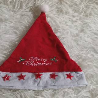 Topi natal santa xmas head polos natalan freesize Topi natal santa xmas head polos natalan freesize