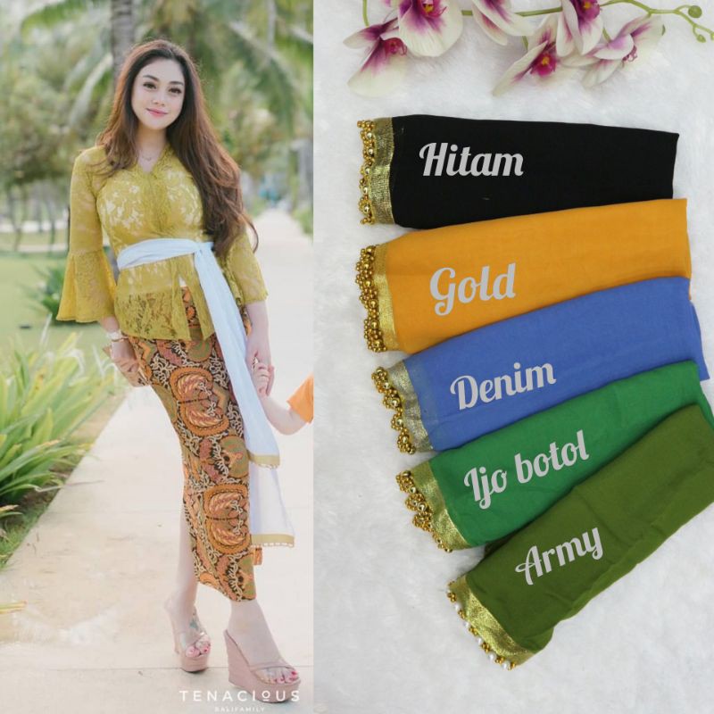 (SELENDANG SAJA)selendang silk cradenza 2,5 meter