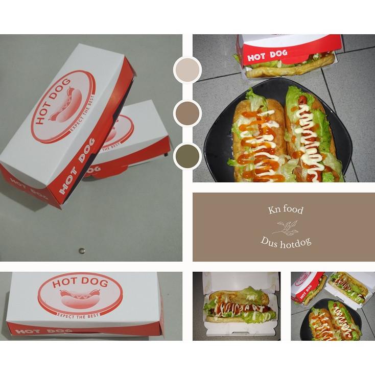 

Kardus Hotdog - Dus Hotdog - Packaging Hotdog -50 Pcs - Box Hotdog -50