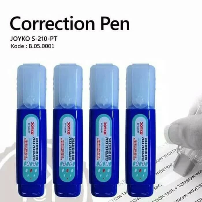 

SALE CUCI GUDANG 6 PCS TIPE X PEN JOYKO MURAH BIRU PANJANG CORRECTION PEN TIPE EX PENGHAPUS