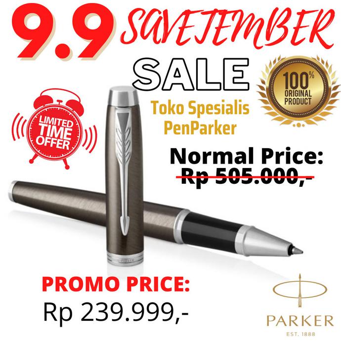 

Parker Parker IM DARK ESPRESSO Chrome Trim Rollerball - Original