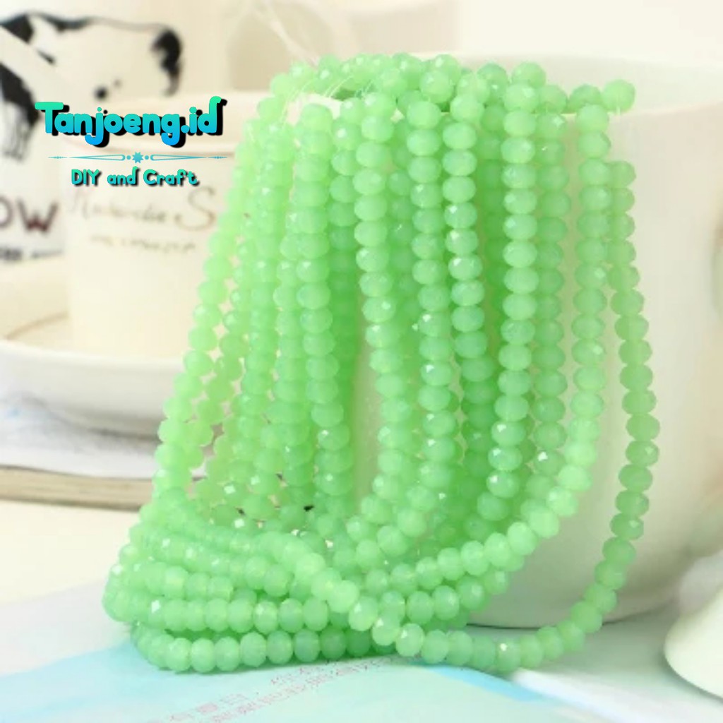 Manik Manik Kristal Ceko Crystal Beads Bahan Membuat Gelang