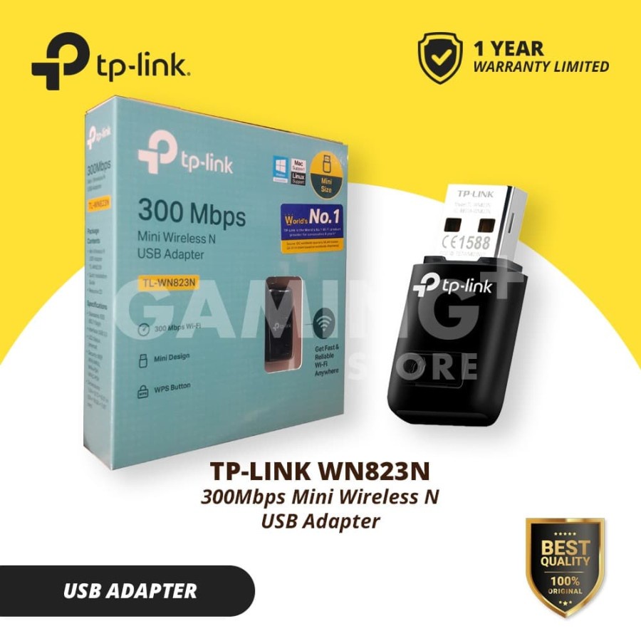 Jual TP-LINK TL-WN823N 300Mbps Mini Wireless N USB Adapter | Shopee ...