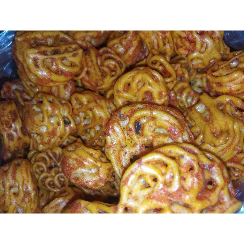 

Kerupuk seblak pedas 1kg sambal Daun Jeruk , Camilan Makanan Ringan