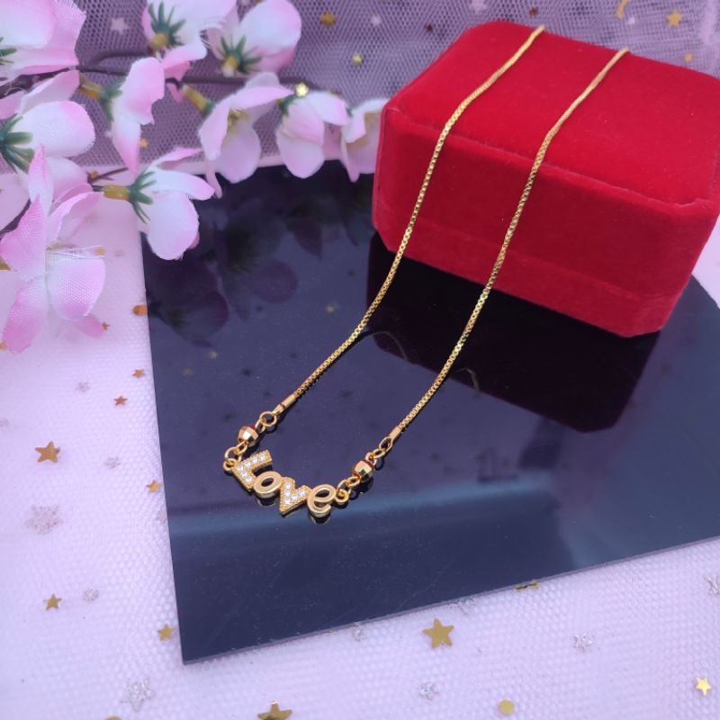 Kalung xuping wanita dewasa lapis emas 24k anti luntur anti karat COD