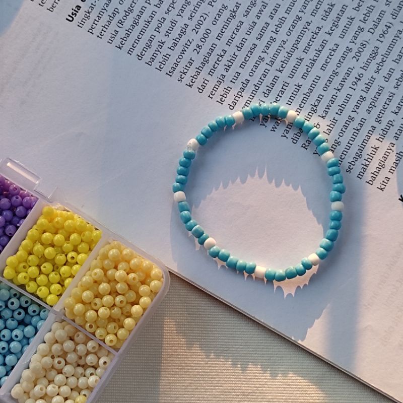The Boyz Q Blue Beaded Bracelet