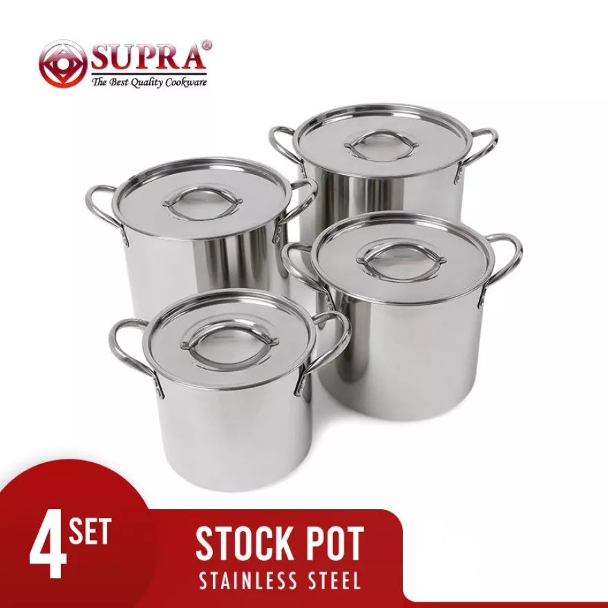 SUPRA Panci Stockpot 4 in 1 - Stockpot 4 ukuran Tanpa Steamer