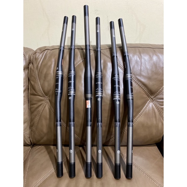 Stang MTB Sepeda Gunung TOSEEK (Flat) Full Carbon 31.8mm 680/700/720mm