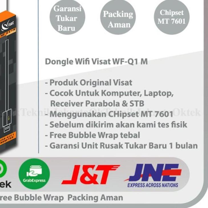 ❂ Dongle Wifi Sumpit Visat MT 7601 Untuk Receiver Parabola ☑
