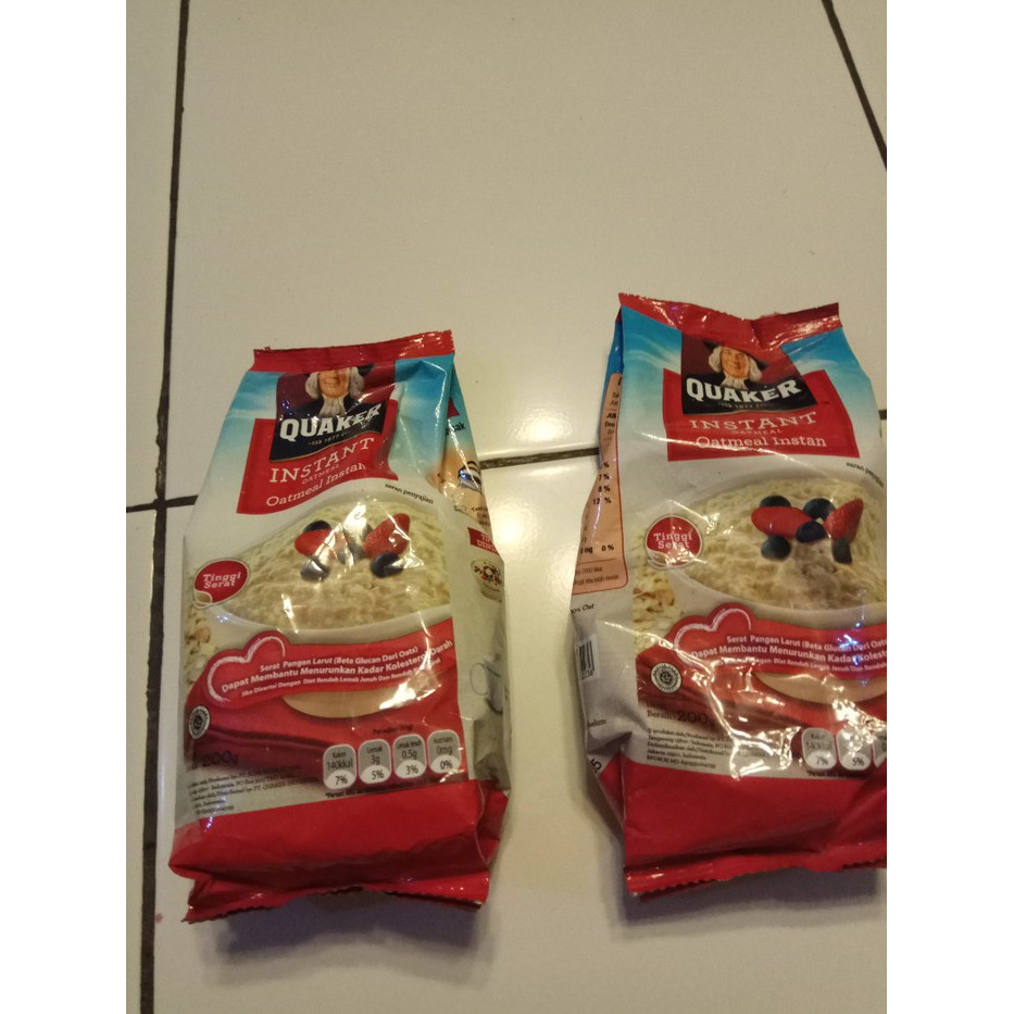 

Instan Oatmeal Quaker