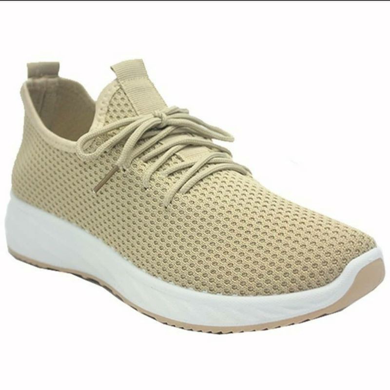 Klensia Sport Shoes Sepatu Sneakers Wanita Coffee 689-006
