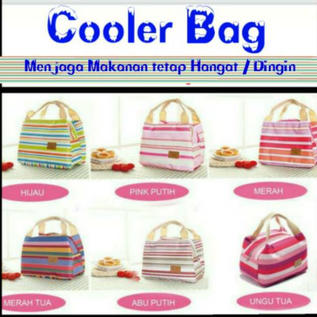 Cooler Bag - Tas insulated Thermos - Tas Penyimpan makanan - Goodie bag - Ice Cooler - Tas pendingin makanan