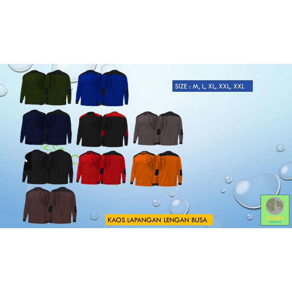 Kaos Lapangan Lengan Panjang | Kaos Training Lengan Panjang | Kaos Outdoor Lengan Panjang | Baju Osp