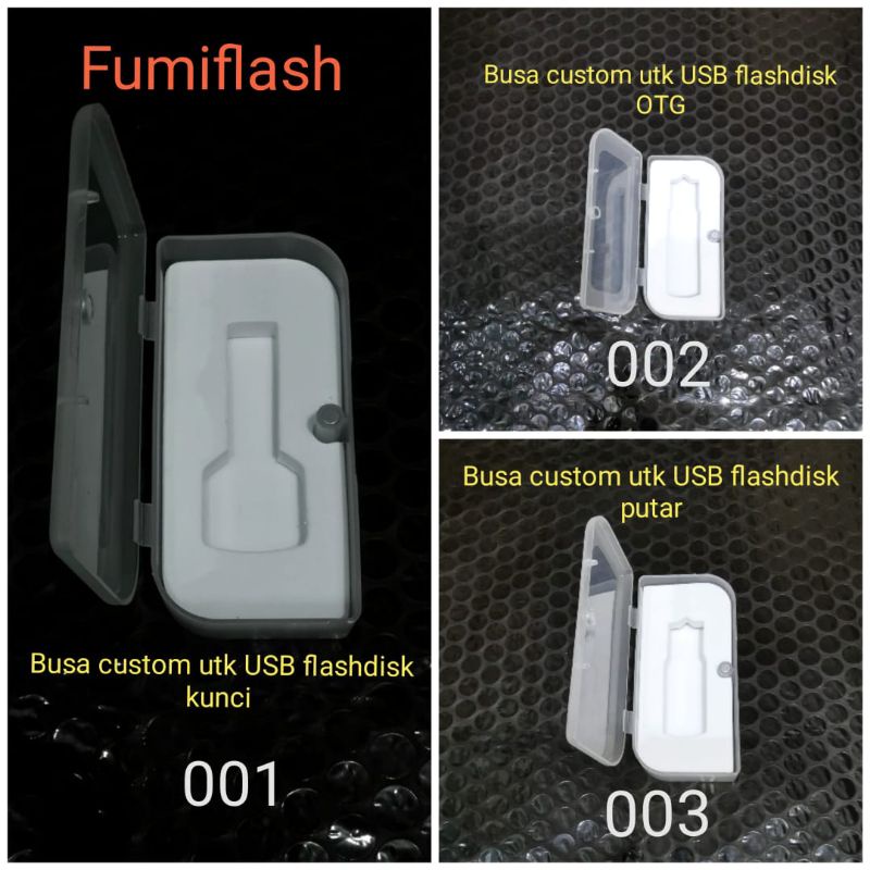 Kotak plastik usb flashdisk putar