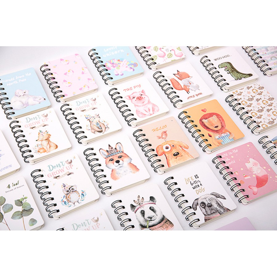 

Note Book Mini Spiral Animal and Cute Things