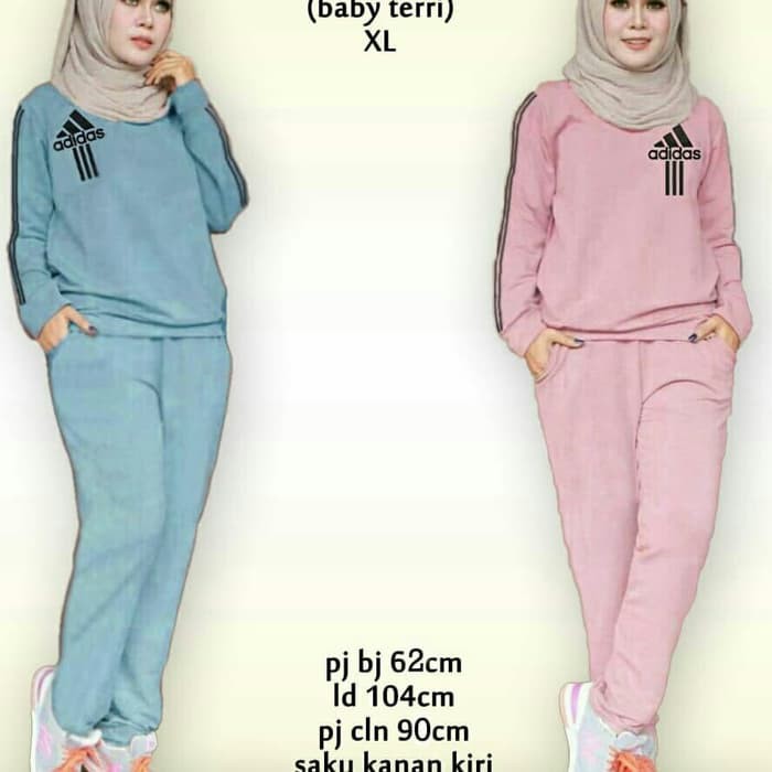 Promo Baju wanita setelan training set adidas   Baju setelan olahraga Berkualitas
