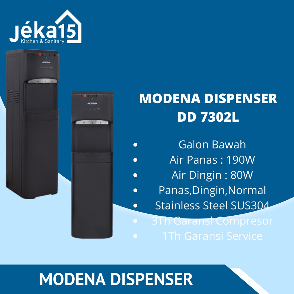 MODENA DD 7302 L DISPENSER AIR GALON BAWAH