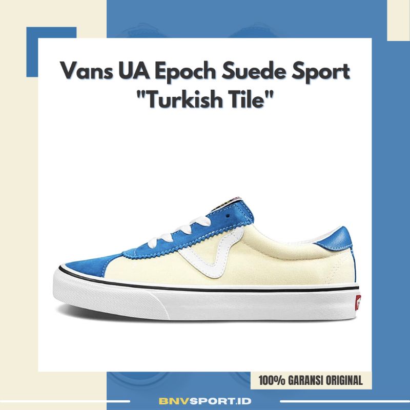 Sepatu Casual Pria Vans Ua Epoch Suede Sport Turkish Tile VN0A4BU6TYS Original Sneakers Lifestyle Bi