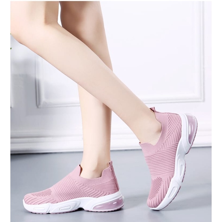 TOPGROSIR BR0046 Sepatu Sneakers Impor Comfort-PINK POLOS
