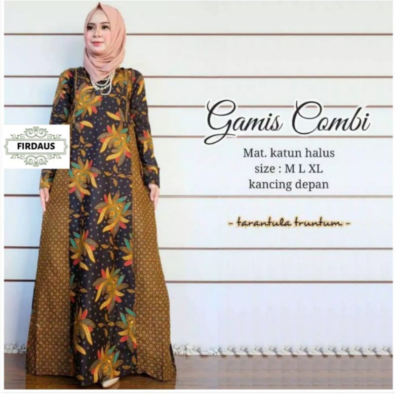 GAMIS COMBI BATIK KONDANGAN KANTORAN SERAGAMAN MODERN KEKINIAN
