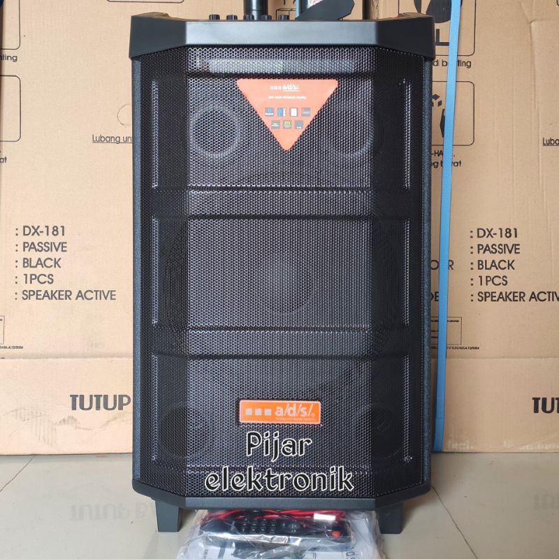 Speaker Portable ADS TC 12F 12 inch 2 Mic Wireless