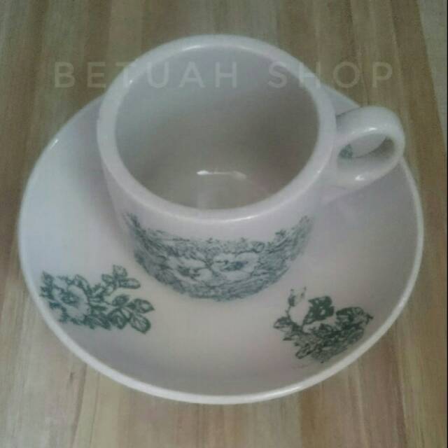 6 set Cangkir mug kopi keramik vintage kono klasik jadul kopitiam