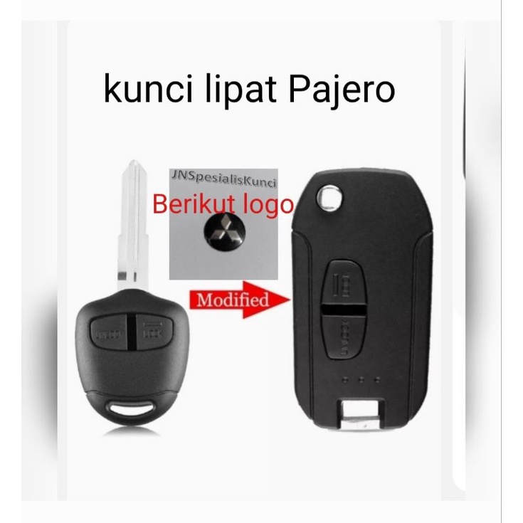 Filp key mitsubishi pajero sport, trinton