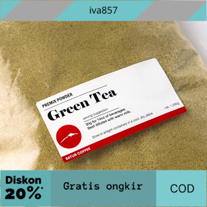 

PROMO Batur Powder Green Tea 1000g - Bubuk Minuman Green Tea GRATIS ONGKIR