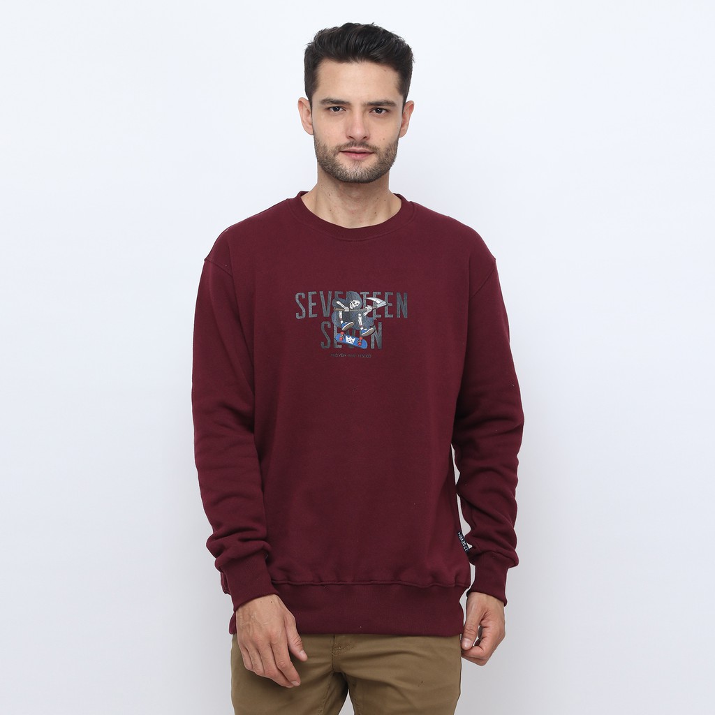 

17Seven Original Sweater Crewneck Jumper Sablon Pria -0007-Skatescream