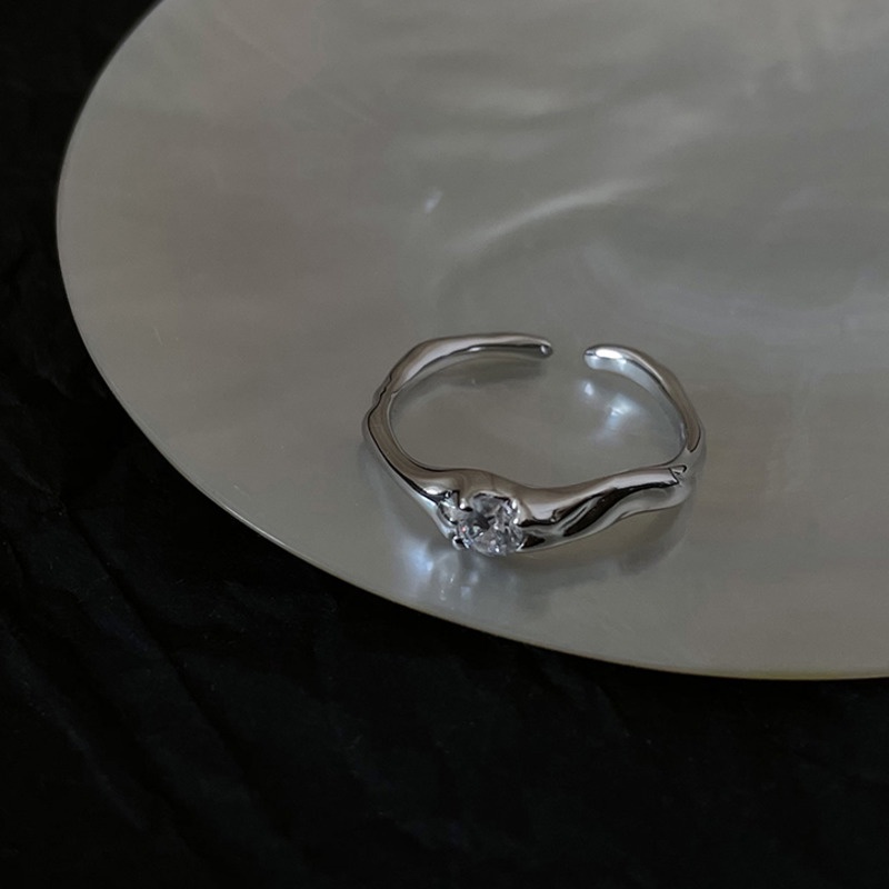 Cincin Zircon Mewah Ringan Untuk Wanita