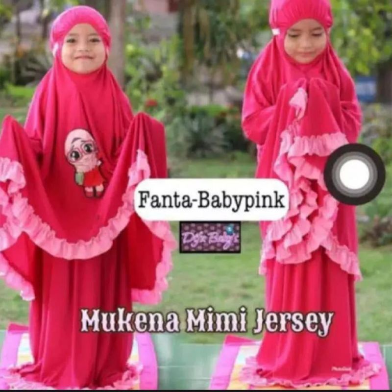 Mukenah anak jersey super premium ori