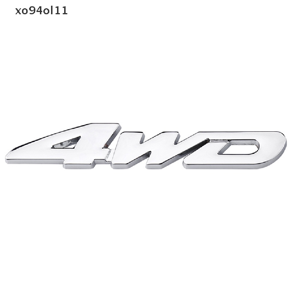 (Hot Sale) Stiker Emblem Metal 3D Pengganti Skala Mesin Bagasi Mobil V6 V8 4WD