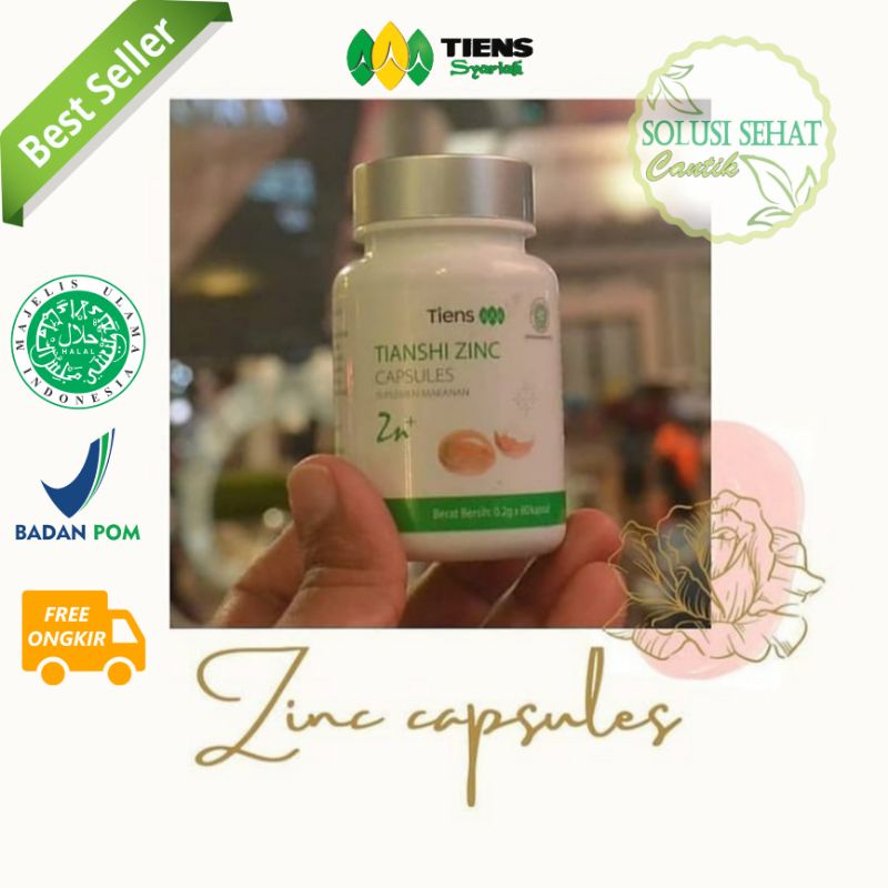 PAKET ECER 20 KAPSUL | TIANSHI ZINC | PENGGEMUK BADAN | TIENS | ORIGINAL