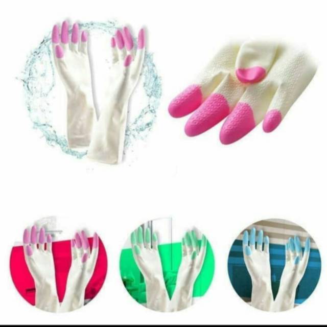 Rubber Glove Sarung Tangan Karet Cuci Piring Anti Air