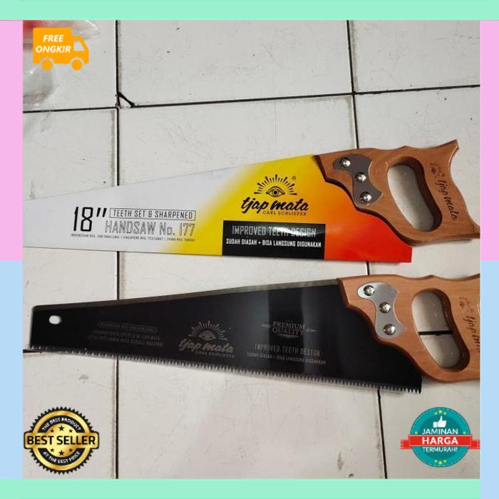 COD Free Ongkir gergaji kayu 18" cap mata/ gergaji kayu cap mata 18"