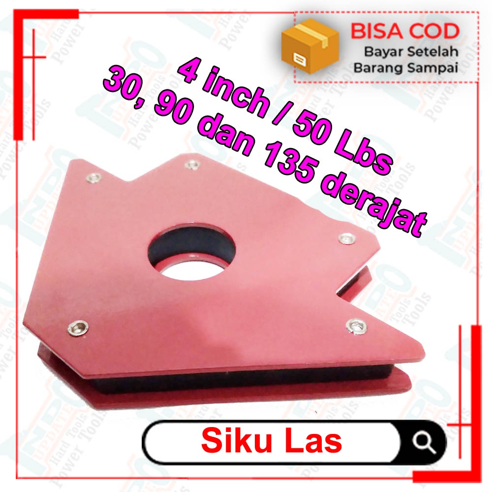 Jual Siku Magnet Las Welding Arrow Inci Magnetic Welding Holder Baja Ringan Panah Penjeppit