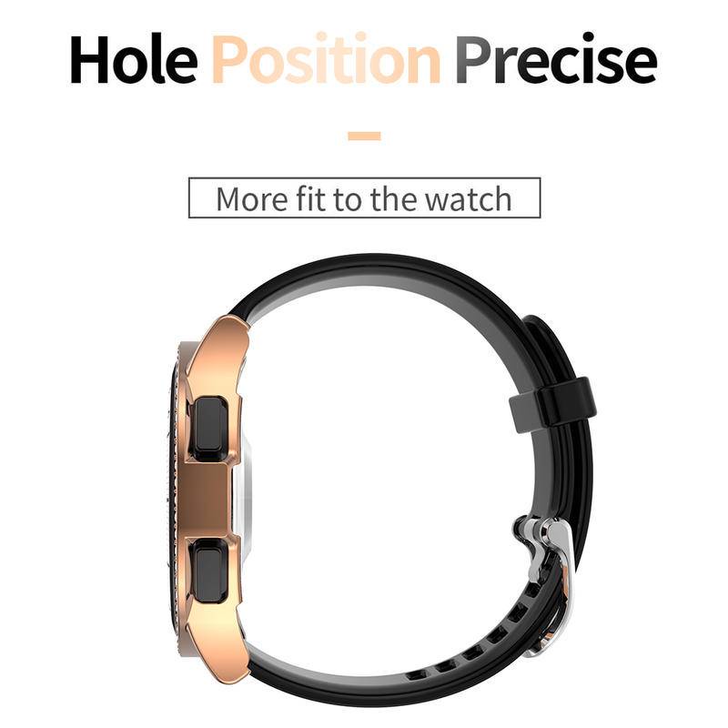 Casing Hard Case Bumper Samsung Galaxy Watch 4 5 Pro 40mm 44mm 42mm 46mm Hias Berlian Imitasi