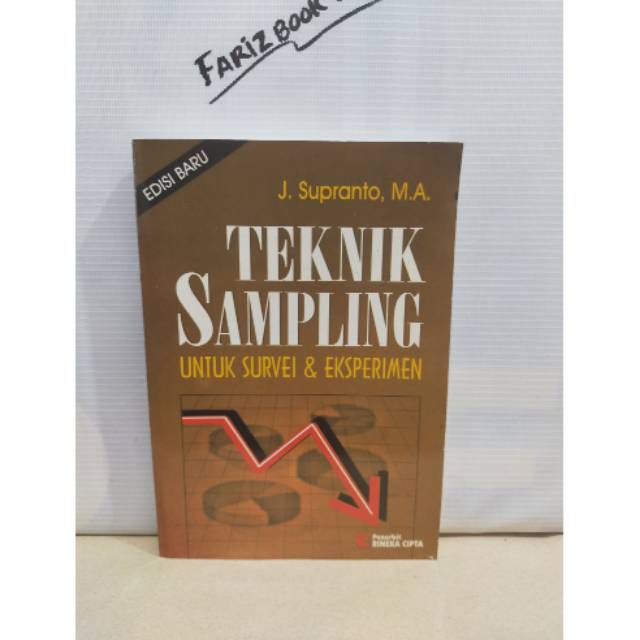 Jual Buku Teknik Sampling Untuk Survei Dan Eksperimen By J Supranto