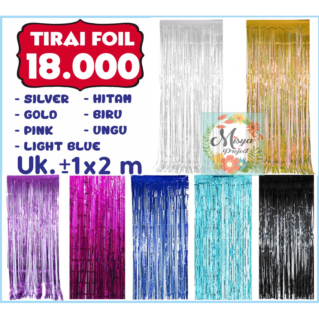 Foil Curtain Pink Tirai Foil Warna Pink Backdrop Ulang Foil Curtain Pink Tirai Foil Warna Pink Backdrop Ulang