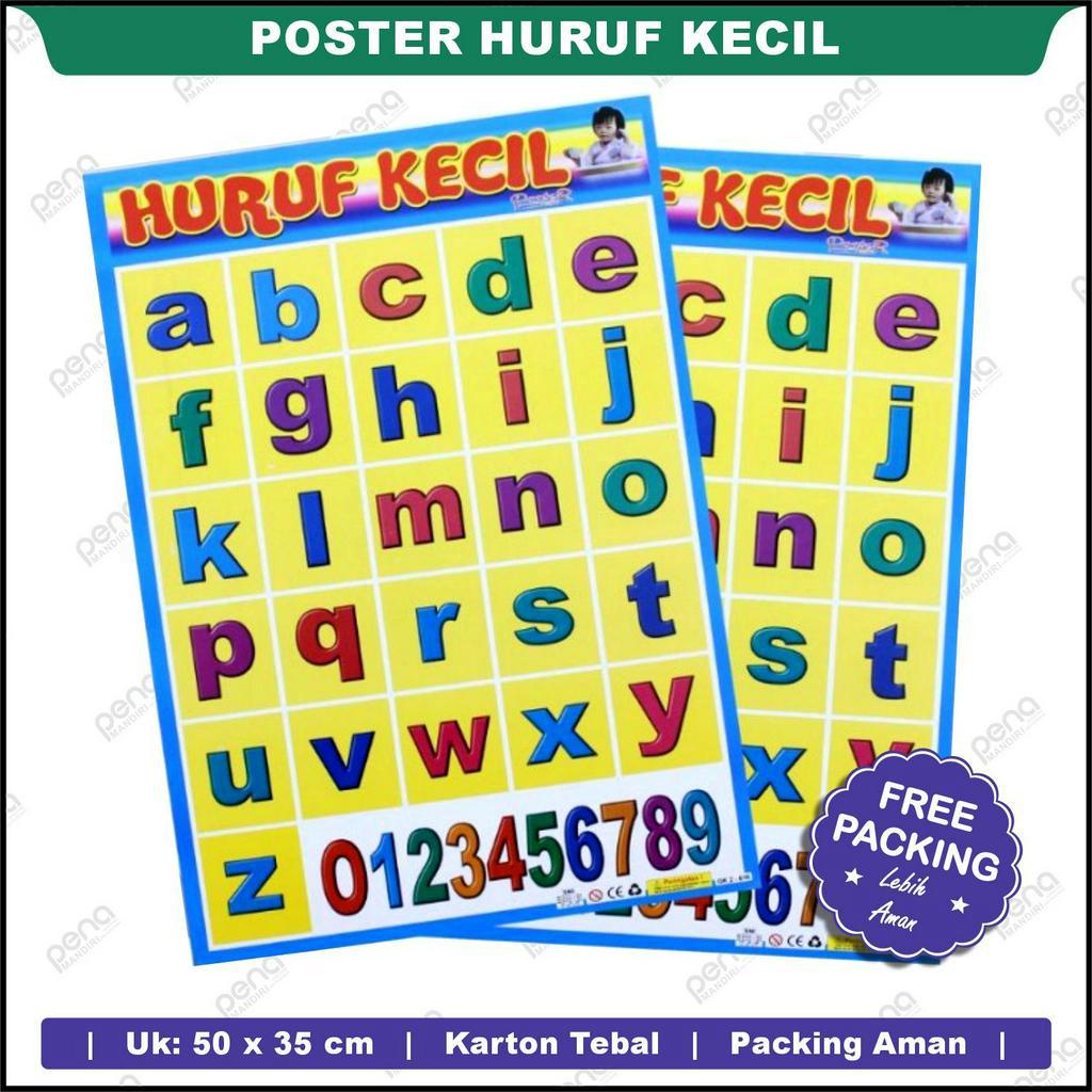 Poster Belajar Huruf Kecil