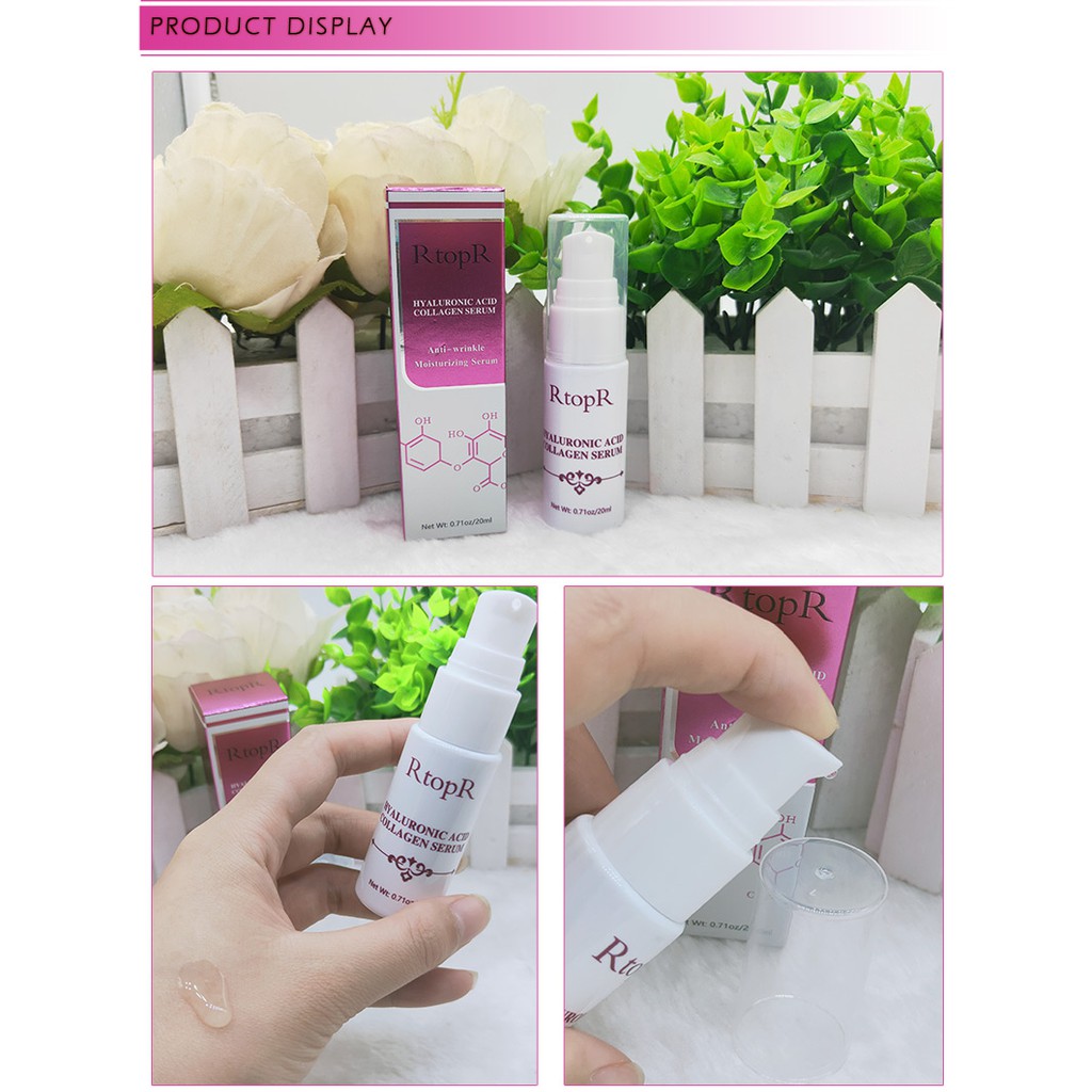 [100% Asli] RtopR Hyaluronic Acid Collagen Serum Wajah Anti Kerut Whitening Perawatan Wajah