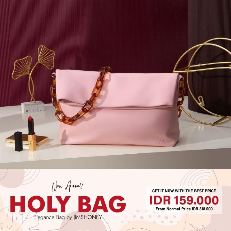 SPECIAL PROMO AKHIR TAHUN TAS EXCLUSIVE WANITA JIMS HONEY JH HOLY BAG KADO ULTAH ANNIVERSARY PACAR ISTRI CEWEK PEREMPUAN UNIK ELEGANT CANTIK MURAH FEMINIM TAS KERJA TAS BESAR TAS RANTAI KADO NATAL CANTIK UNIK MURAH PROMO