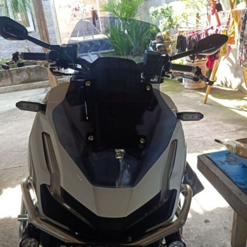 Visor Windshield Honda ADV 150 model Standar Ori Original Warna Smoke Rayben