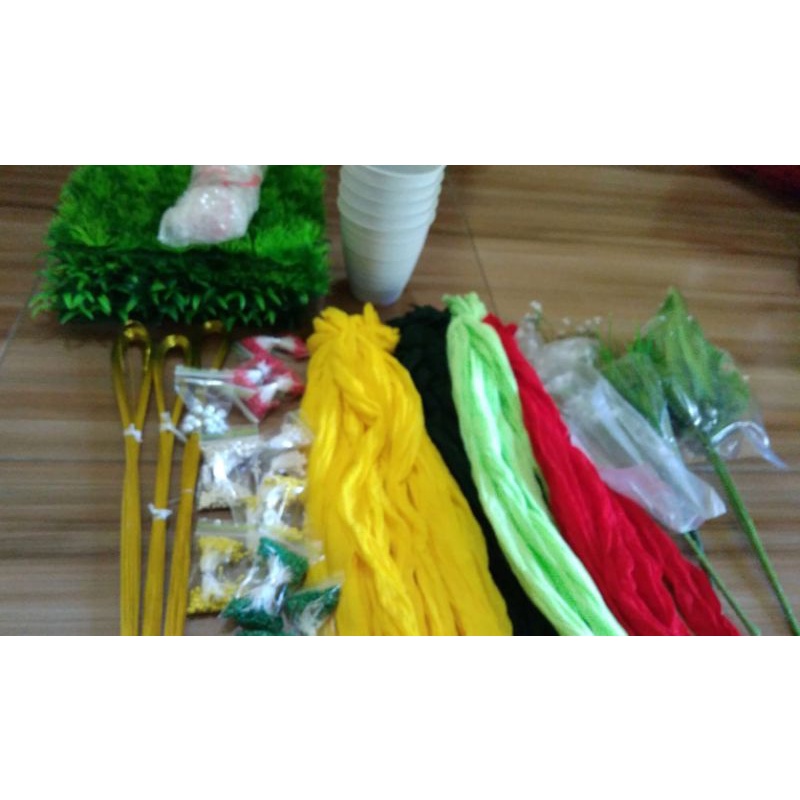 Daun Anggrek Latex/daun anggrek bagus/kain stoking bahan bunga stocking murah Tebal/kain setoking.