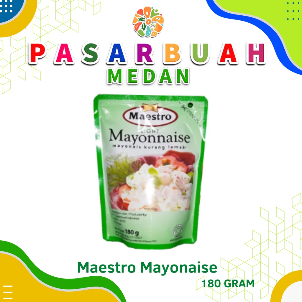 

Distributor Maestro Mayonaise 180 Gram - Pasar Buah Medan