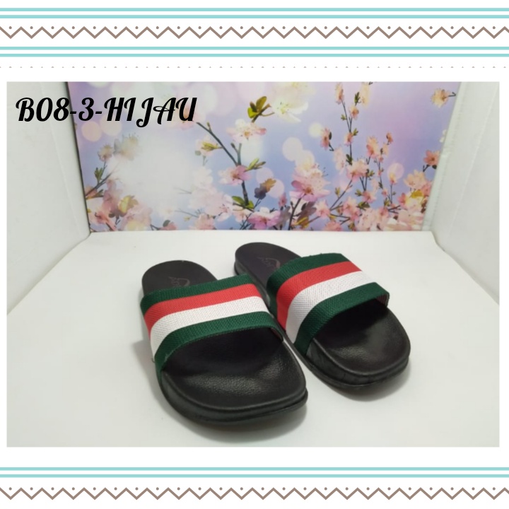 sandal slop pria - sandal turki import original - sandal pria lebaran kasual B08 2-3 UK 40-44