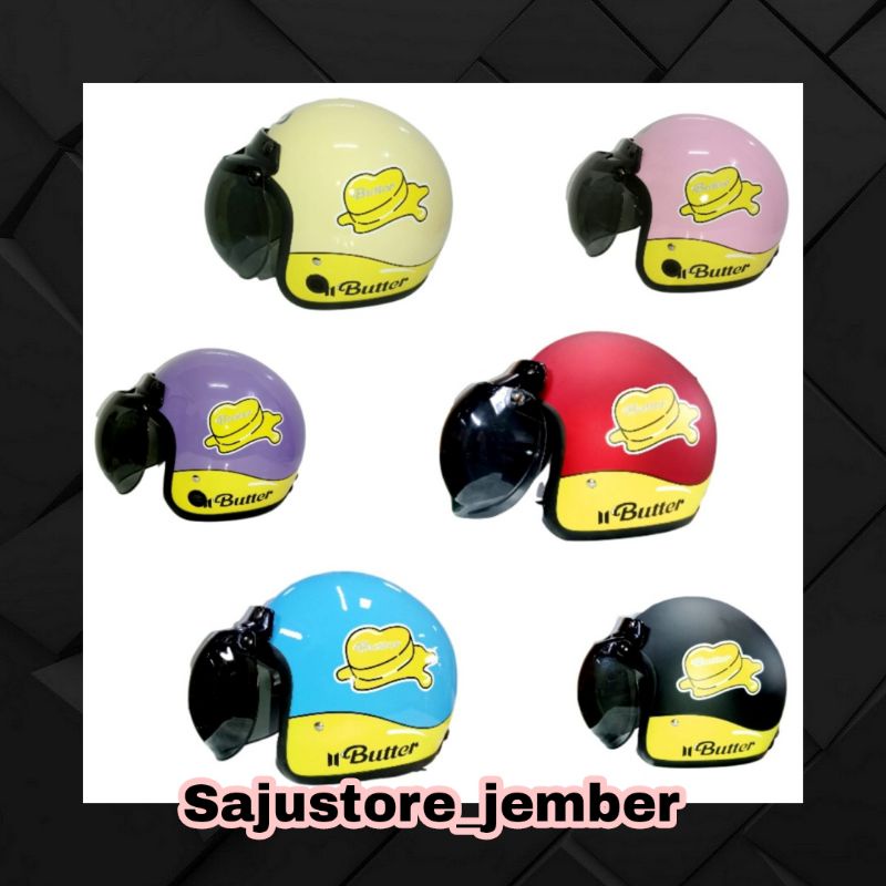 (PO) helm bogo sni BTS berlogo, butter kpop premium ver