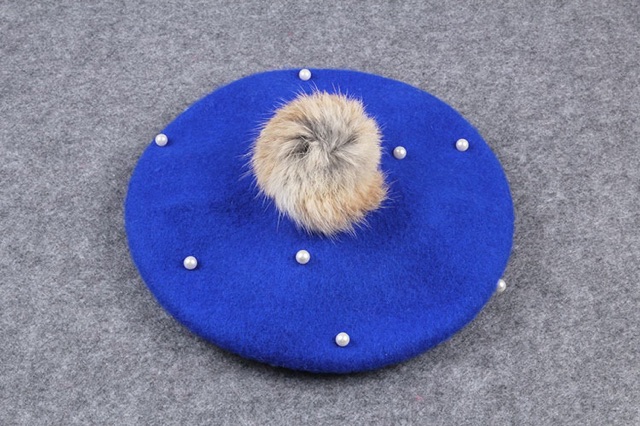 Autumn winter hat topi fashion anak (Ready Blue)