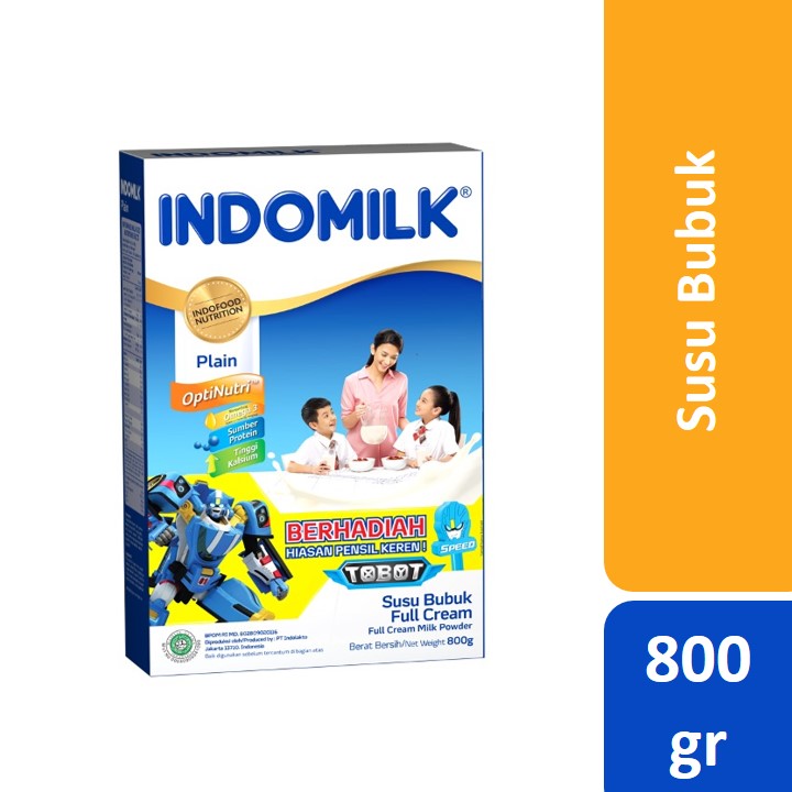 

Indomilk Full Cream Plain Susu Bubuk Box 800 gr